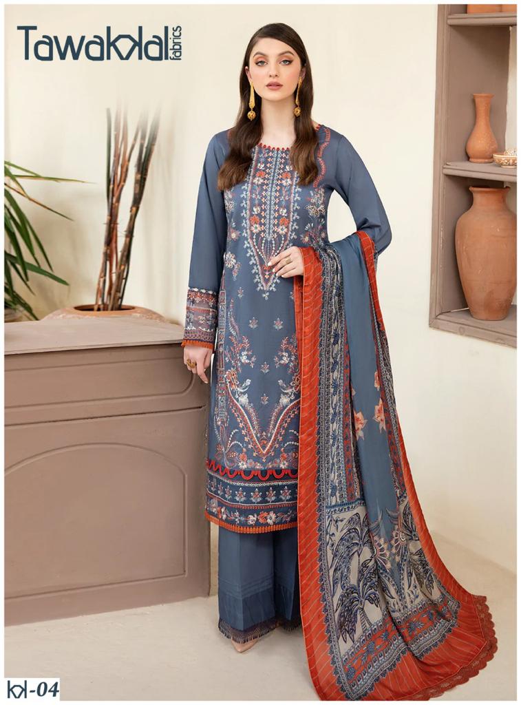 Tawakkal Mehroz Ocassion Wear Wholesale Karachi Cotton Dress Material
